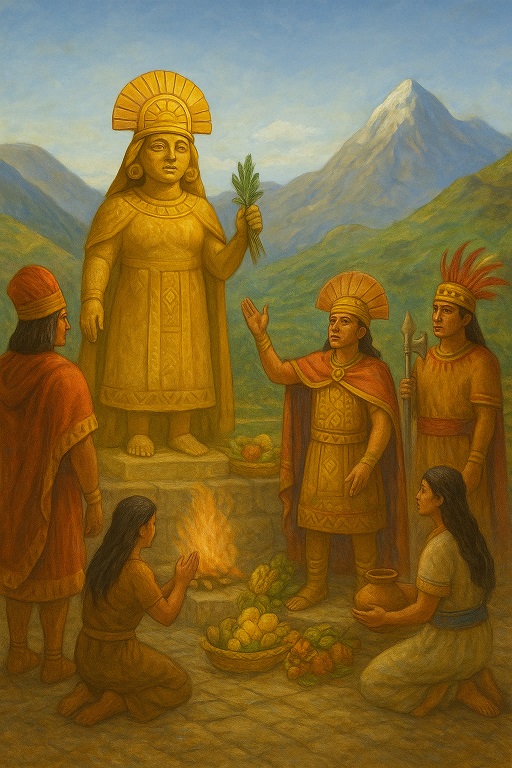 טקס הבאת מנחה לאלת האדמה