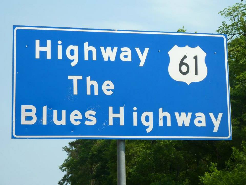 שלט על כביש 61 במיסיסיפי